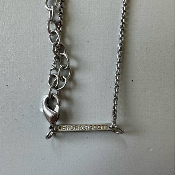 Kendra Scott silver pendant necklace in Platinum Drusy - Picture 5 of 5